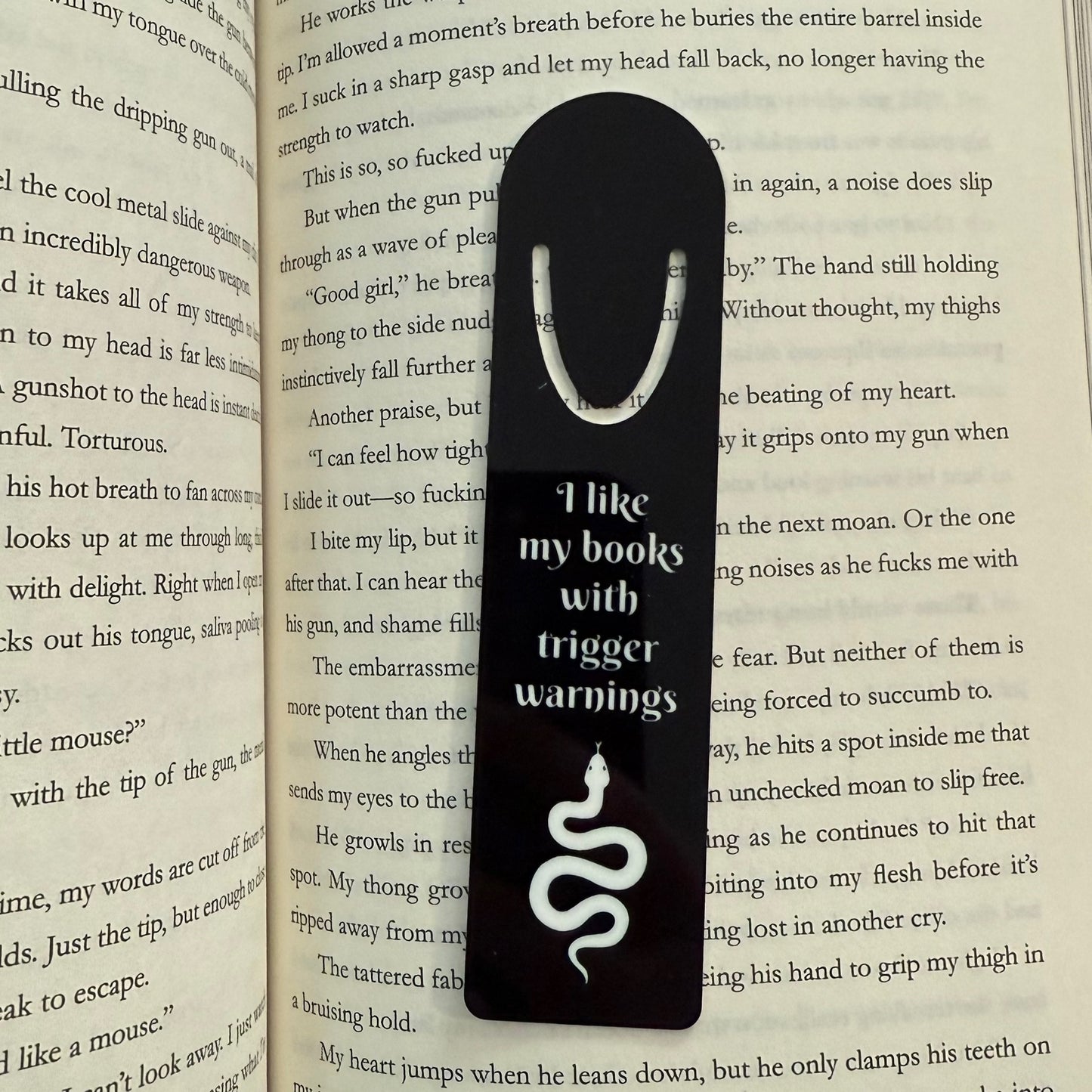 Bookmark - 'I Like My Books with Trigger Warnings'