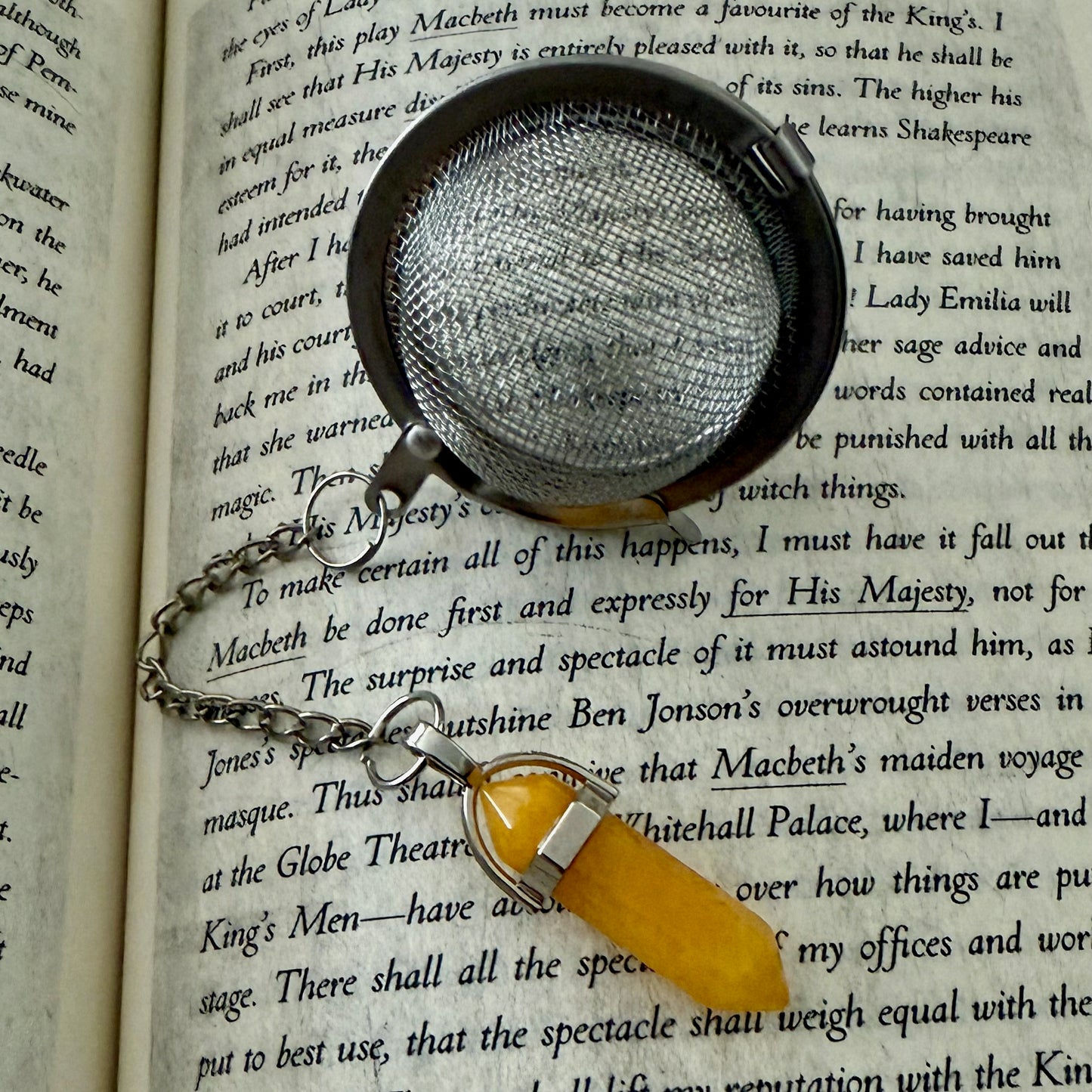 Loose Leaf Tea Steeper - PENDANT LARGE (YELLOW)