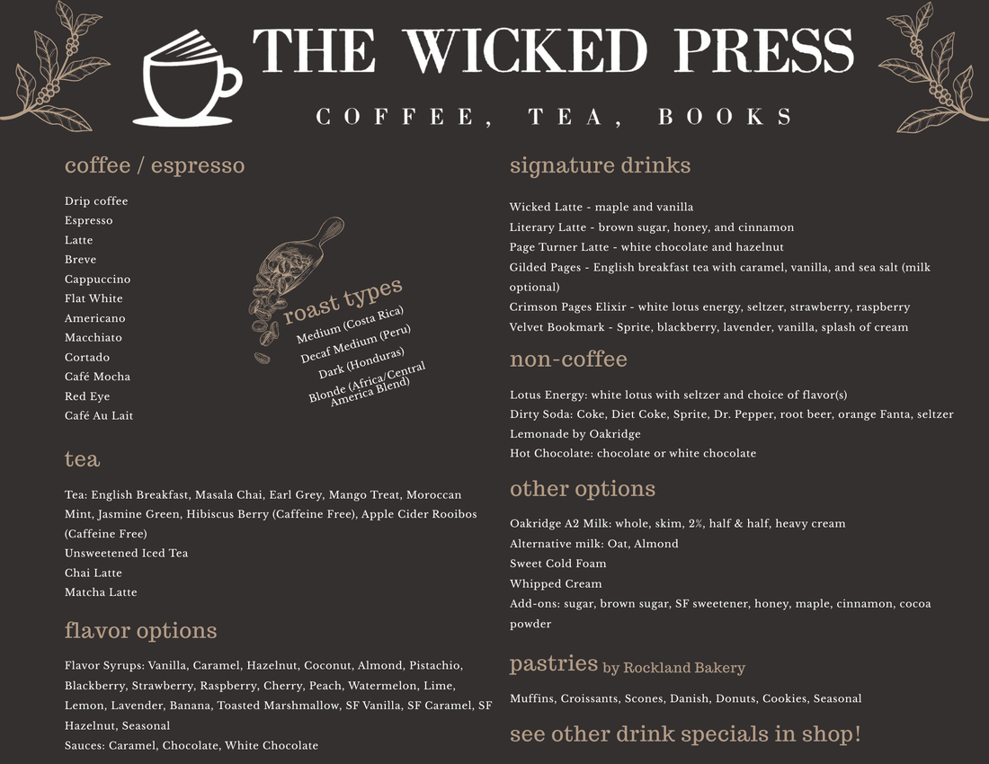 Shop Menu