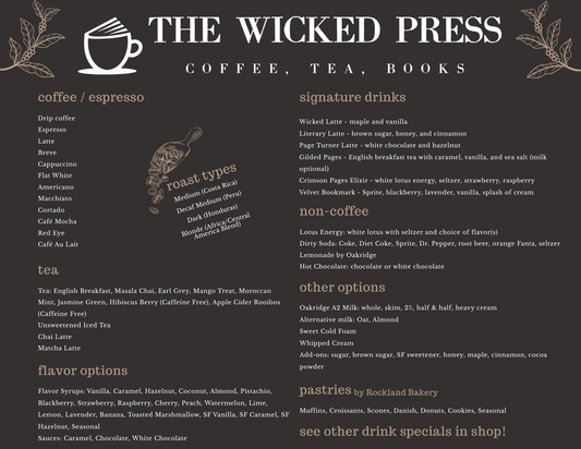 Shop Menu