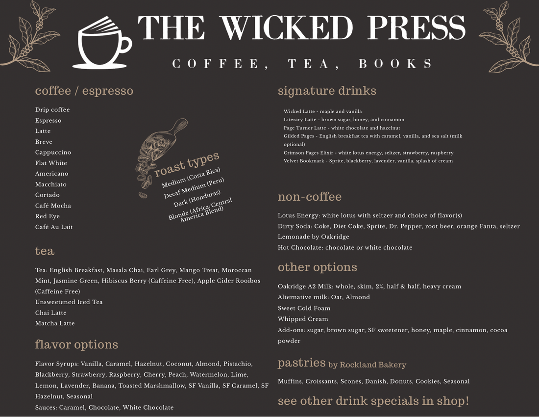 Shop Menu