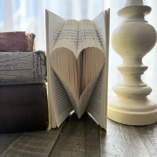 Book Art - SOLID HEART