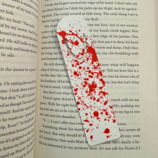 Bookmark - Blood Splatter