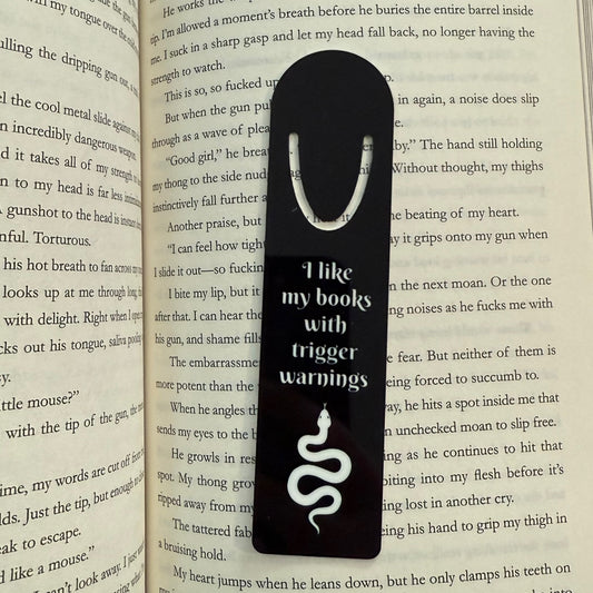 Bookmark - 'I Like My Books with Trigger Warnings'