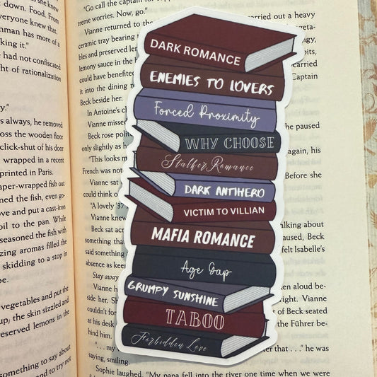 Bookmark - Dark Romance Book Stack