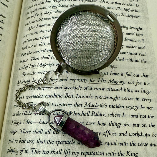 Loose Leaf Tea Steeper - PENDANT LARGE (MAROON)