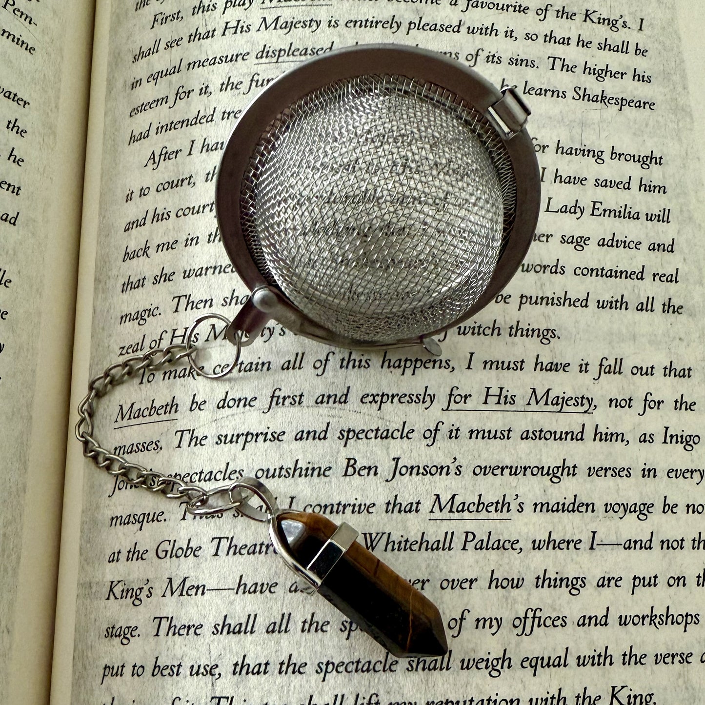 Loose Leaf Tea Steeper - PENDANT LARGE (BROWN)