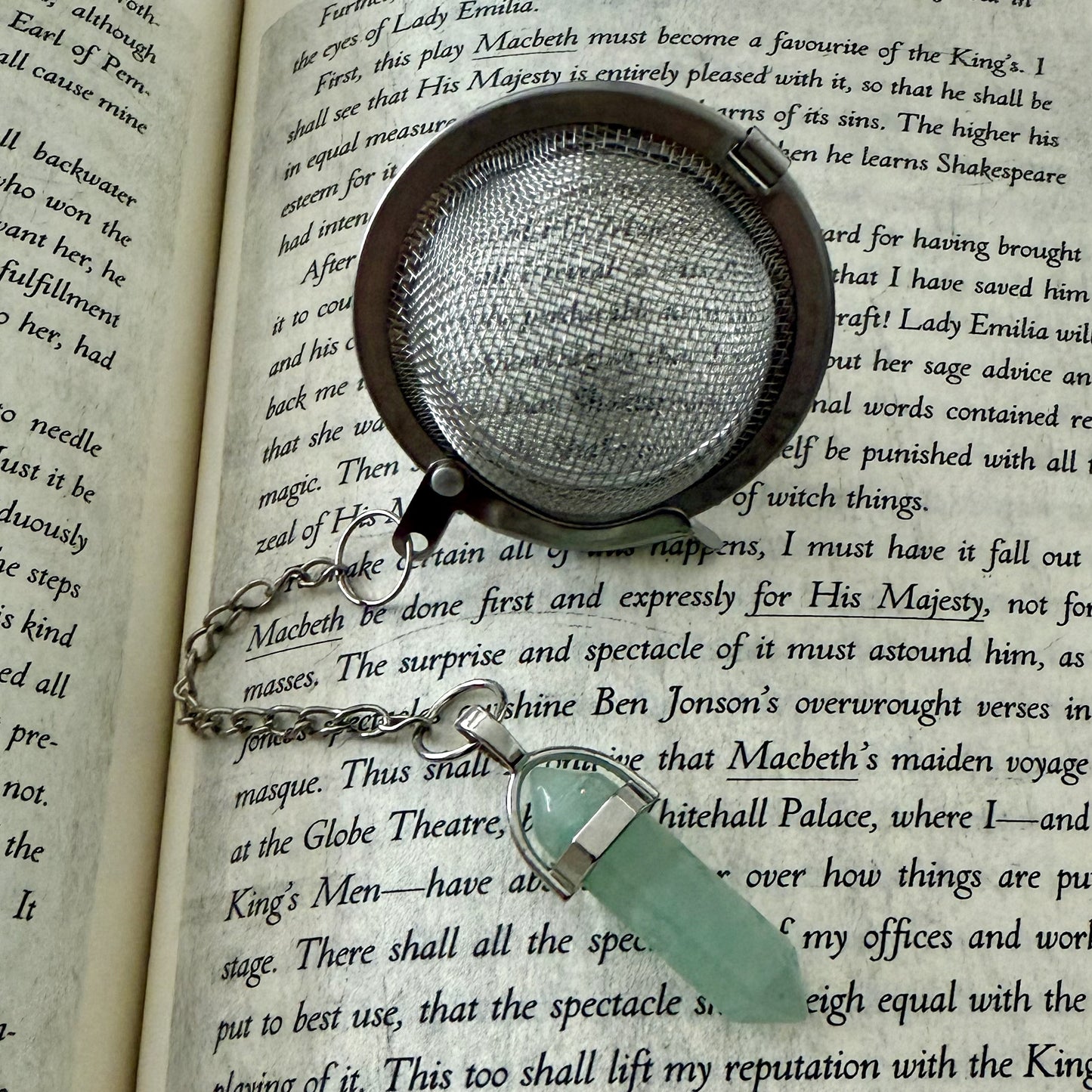 Loose Leaf Tea Steeper - PENDANT LARGE (LIGHT SAGE)