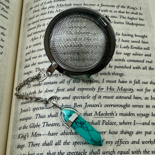 Loose Leaf Tea Steeper - PENDANT LARGE (TEAL)