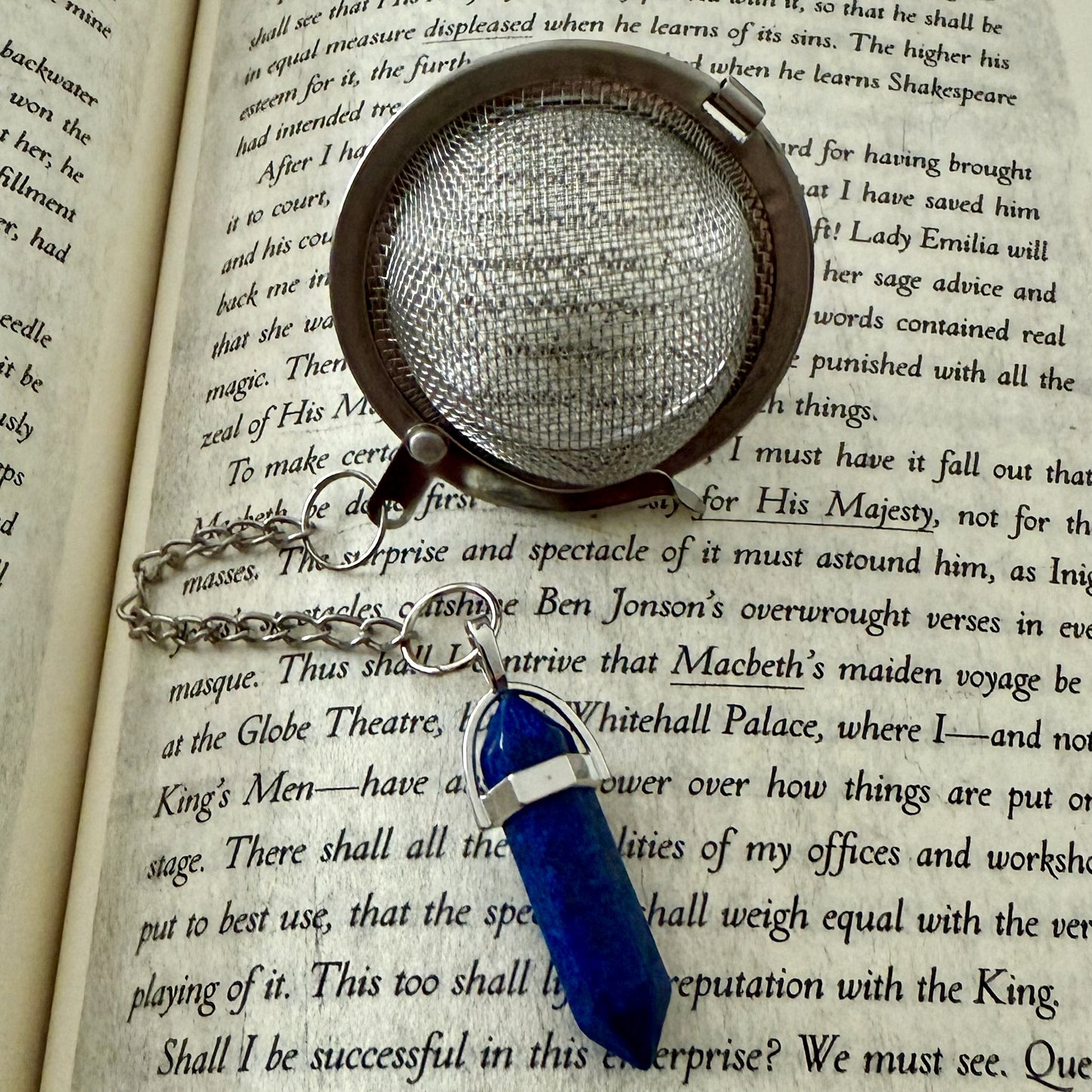 Loose Leaf Tea Steeper - PENDANT LARGE (NAVY BLUE)