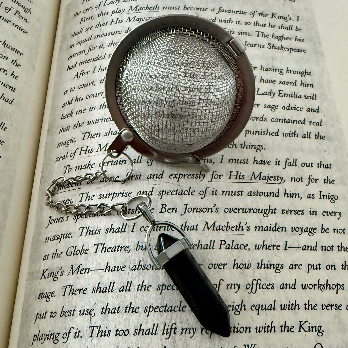 Loose Leaf Tea Steeper - PENDANT LARGE (BLACK)