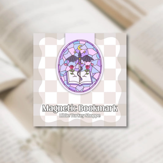 Magnetic Bookmark - DRAGON STAINED GLASS